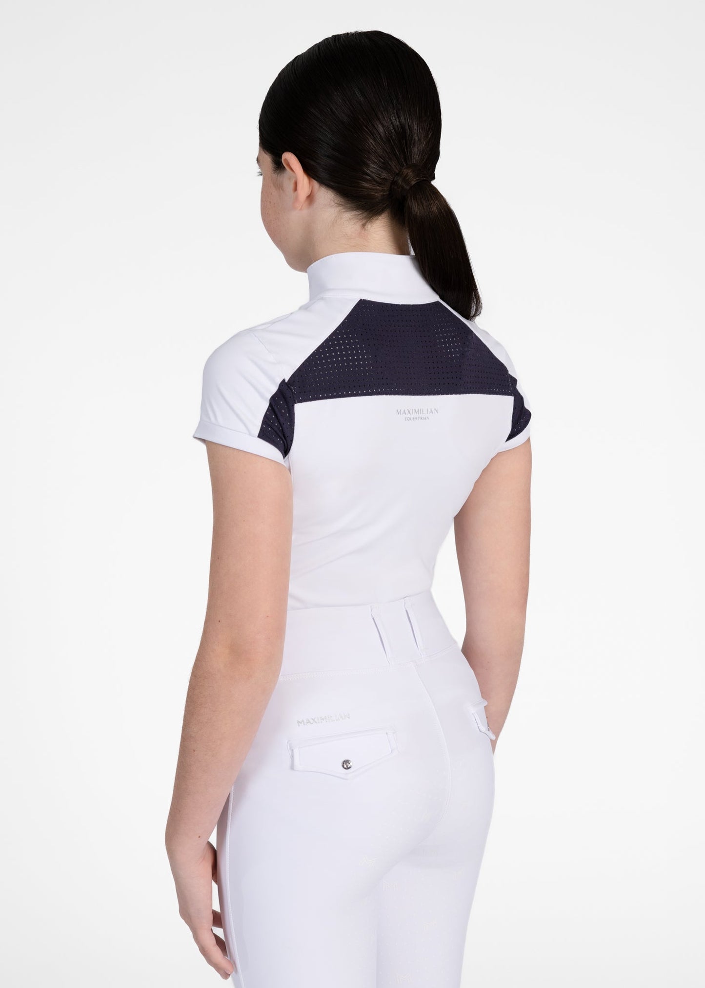 Camiseta técnica Maximilian Equestrian YR Aveen Short Sleeve Show Shirt detalle 3