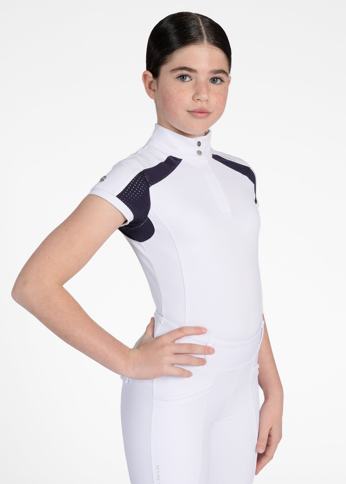 Camiseta técnica Maximilian Equestrian YR Aveen Short Sleeve Show Shirt detalle 4