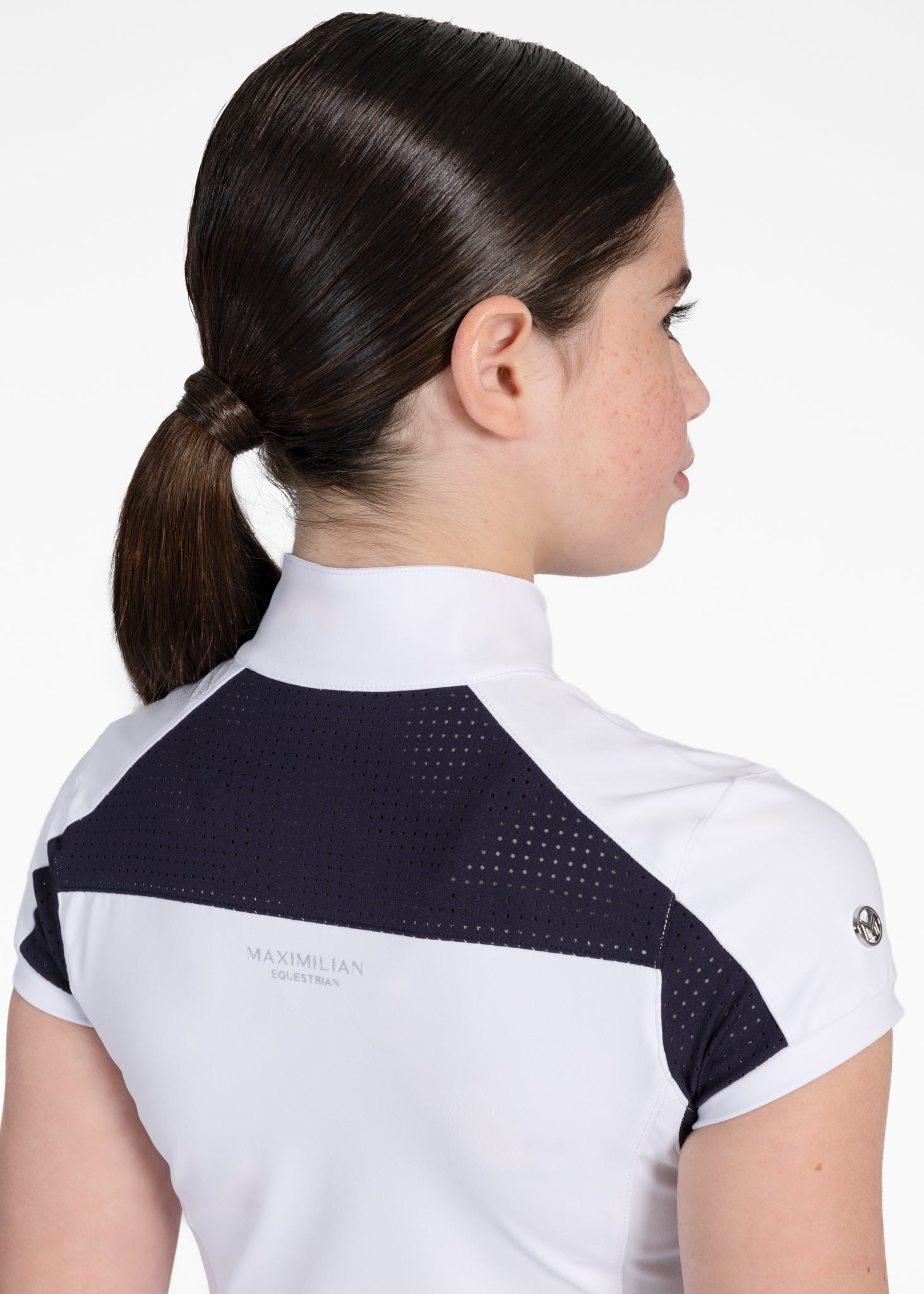 Camiseta técnica Maximilian Equestrian YR Aveen Short Sleeve Show Shirt detalle 6