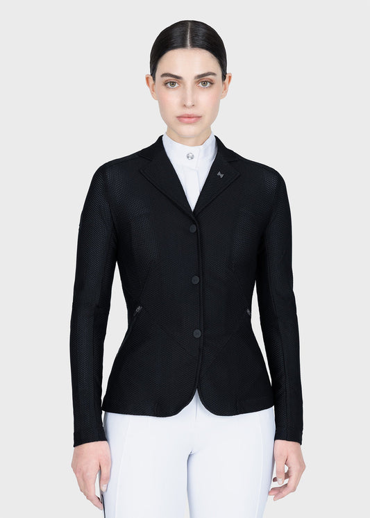 Maximilian Equestrian Airflow chaqueta de concurso (Black) para equitación