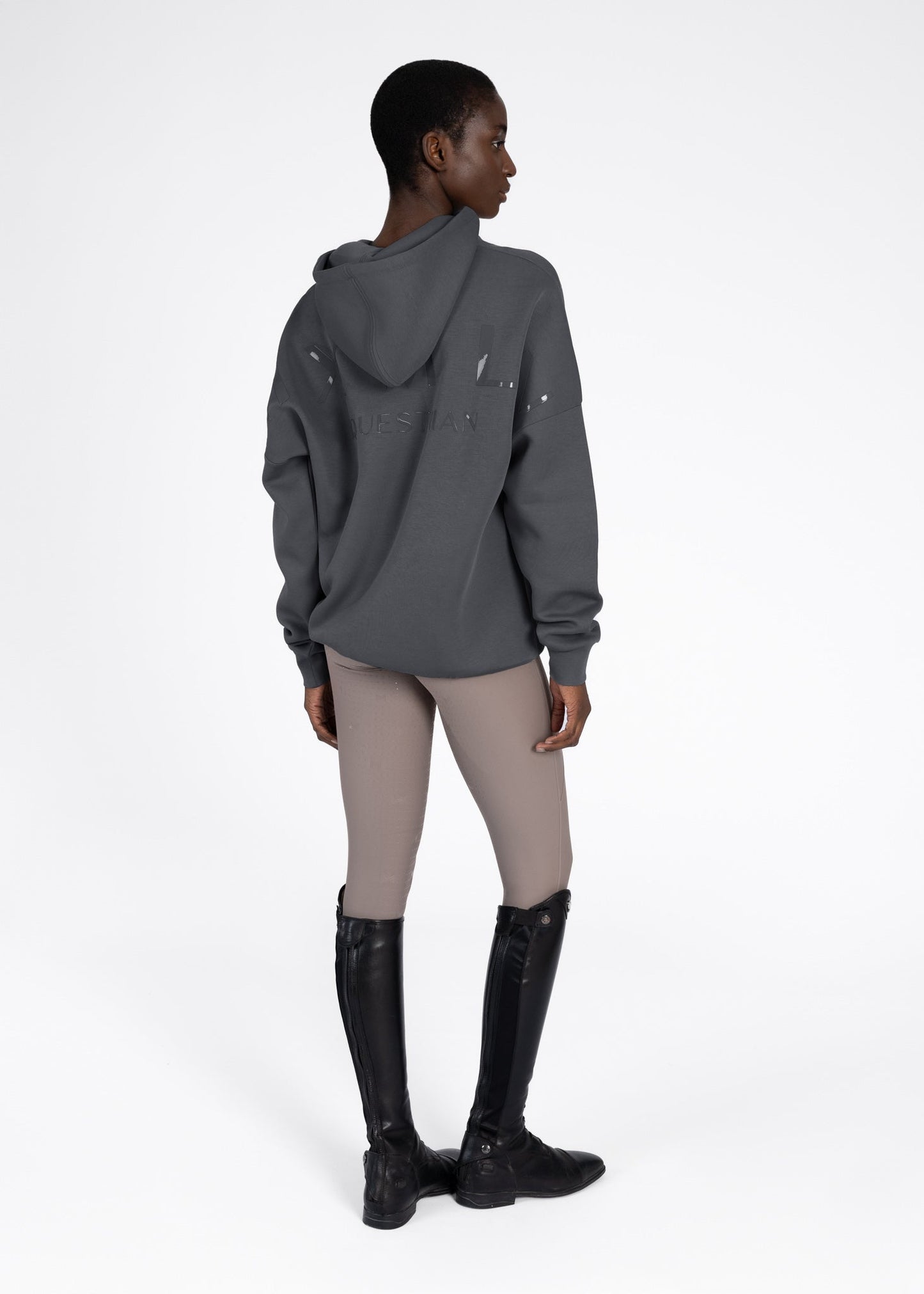 Producto ecuestre Maximilian Equestrian Women Icon Oversized Hoodie (Graphite) detalle 7