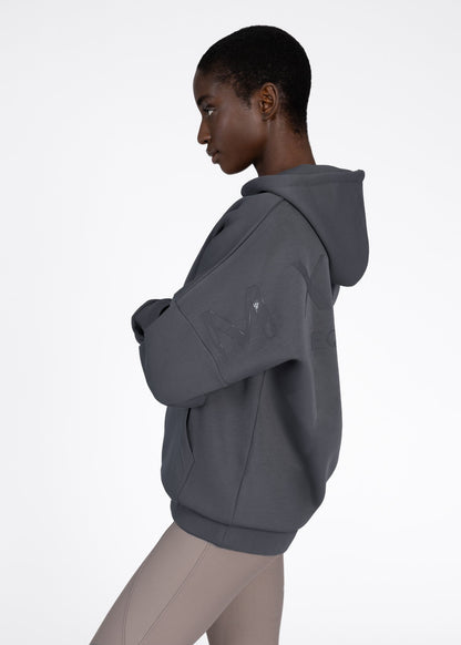 Producto ecuestre Maximilian Equestrian Women Icon Oversized Hoodie (Graphite) detalle 4