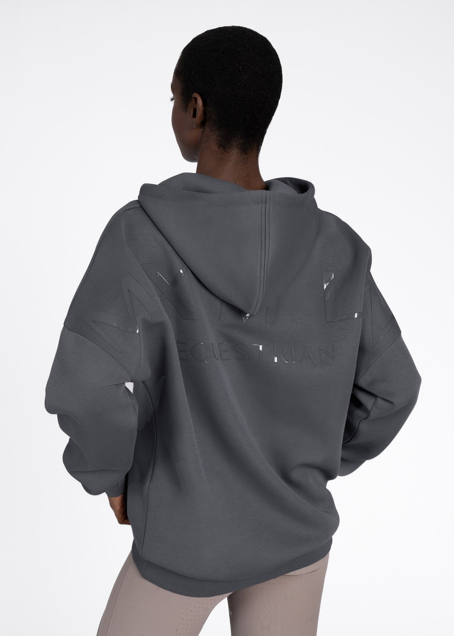 Producto ecuestre Maximilian Equestrian Women Icon Oversized Hoodie (Graphite) detalle 2