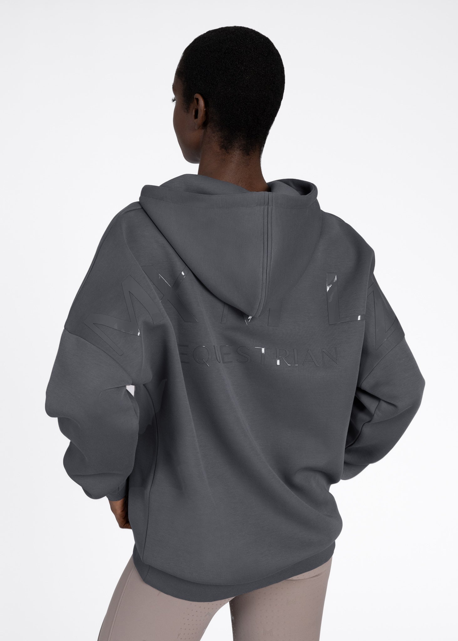 Producto ecuestre Maximilian Equestrian Women Icon Oversized Hoodie (Graphite) detalle 2