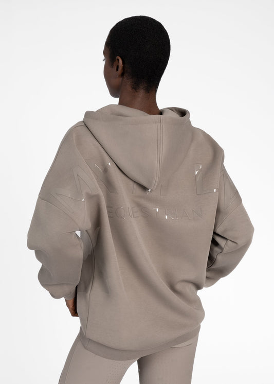 Accesorio ecuestre Maximilian Equestrian Icon Oversized Hoodie (Taupe) para equitación