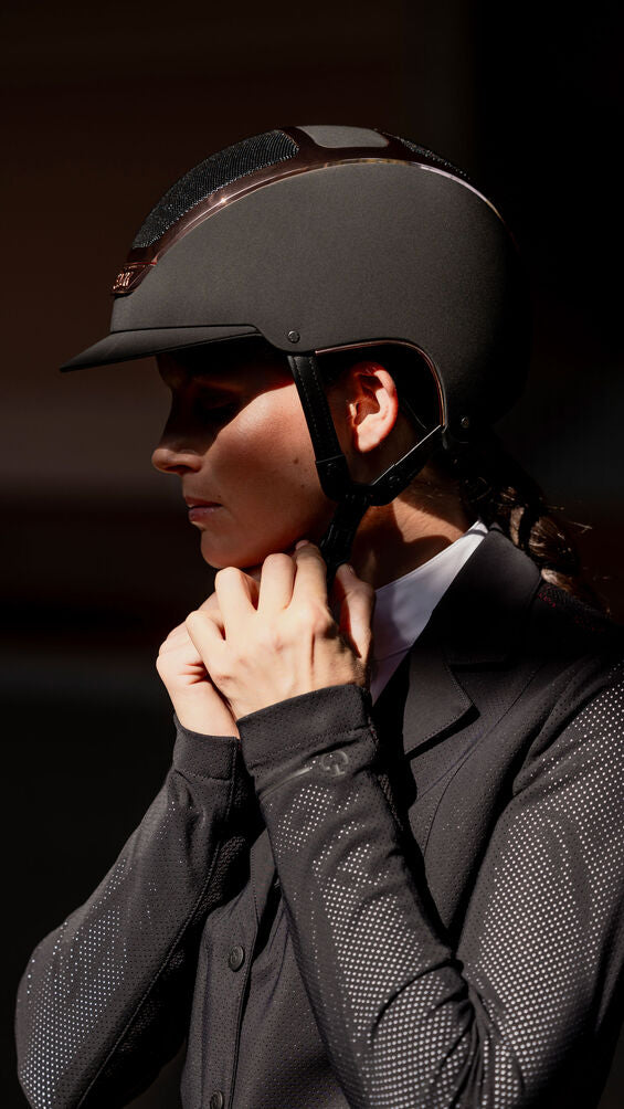Cascos Helmets Kask Riding Helmet Dogma Chrome Black/Everyrose para equitación - vista 4