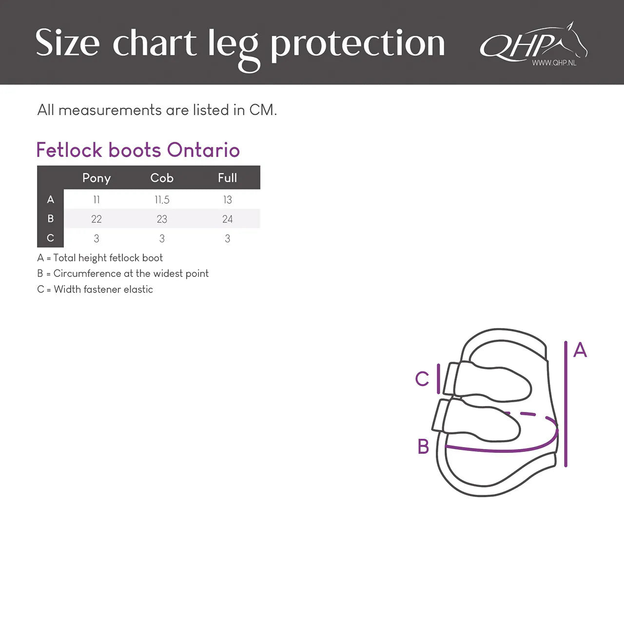 Protectores de menudillo QHP Fetlock boots Ontario para equitación - vista 20