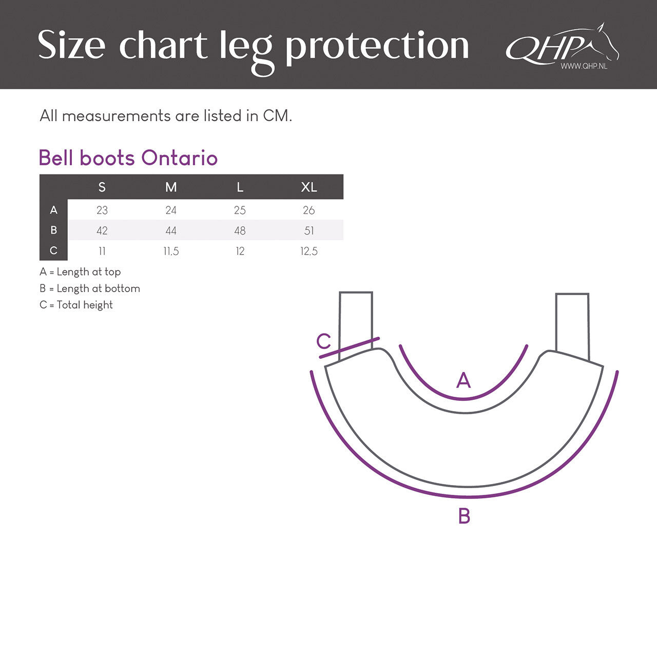 Campanas QHP Bell boots Ontario para equitación - vista 7