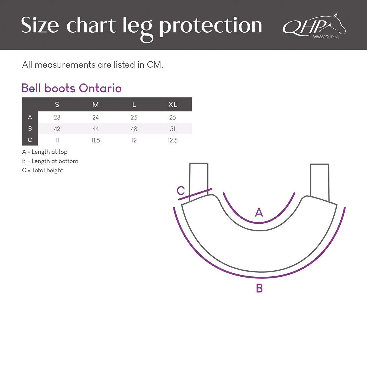 Campanas QHP Bell boots Ontario para equitación - vista 8