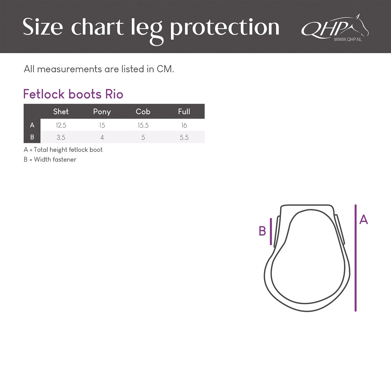 Protectores de menudillo QHP Fetlock boots Rio para equitación