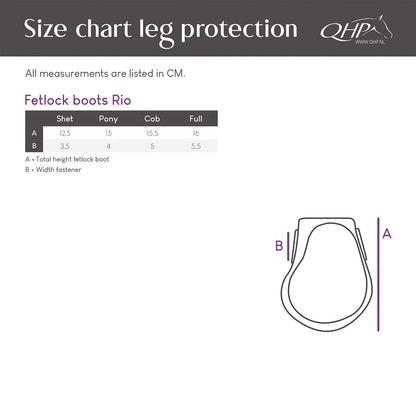Protectores de menudillo QHP Fetlock boots Rio para equitación - vista 6