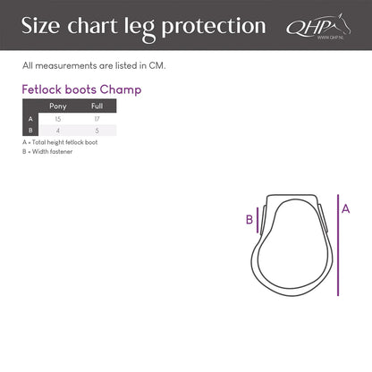 Protectores de menudillo QHP Fetlock boots Champ para equitación - vista 12