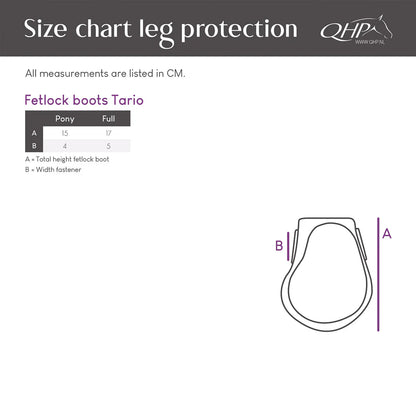 Protectores de menudillo QHP Fetlock boots Tario para equitación - vista 8