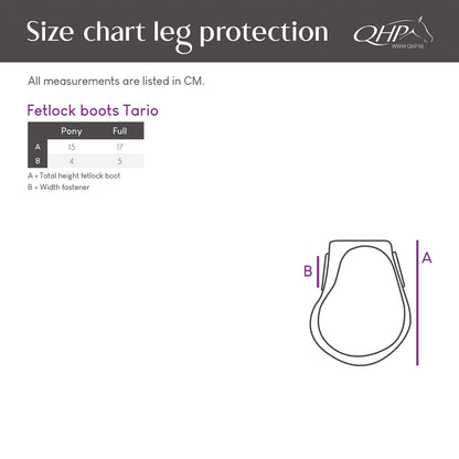 Protectores de menudillo QHP Fetlock boots Tario para equitación - vista 13