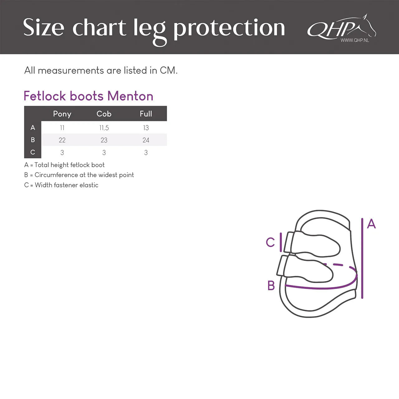 Protectores de menudillo QHP Fetlock boots Menton para equitación - vista 8