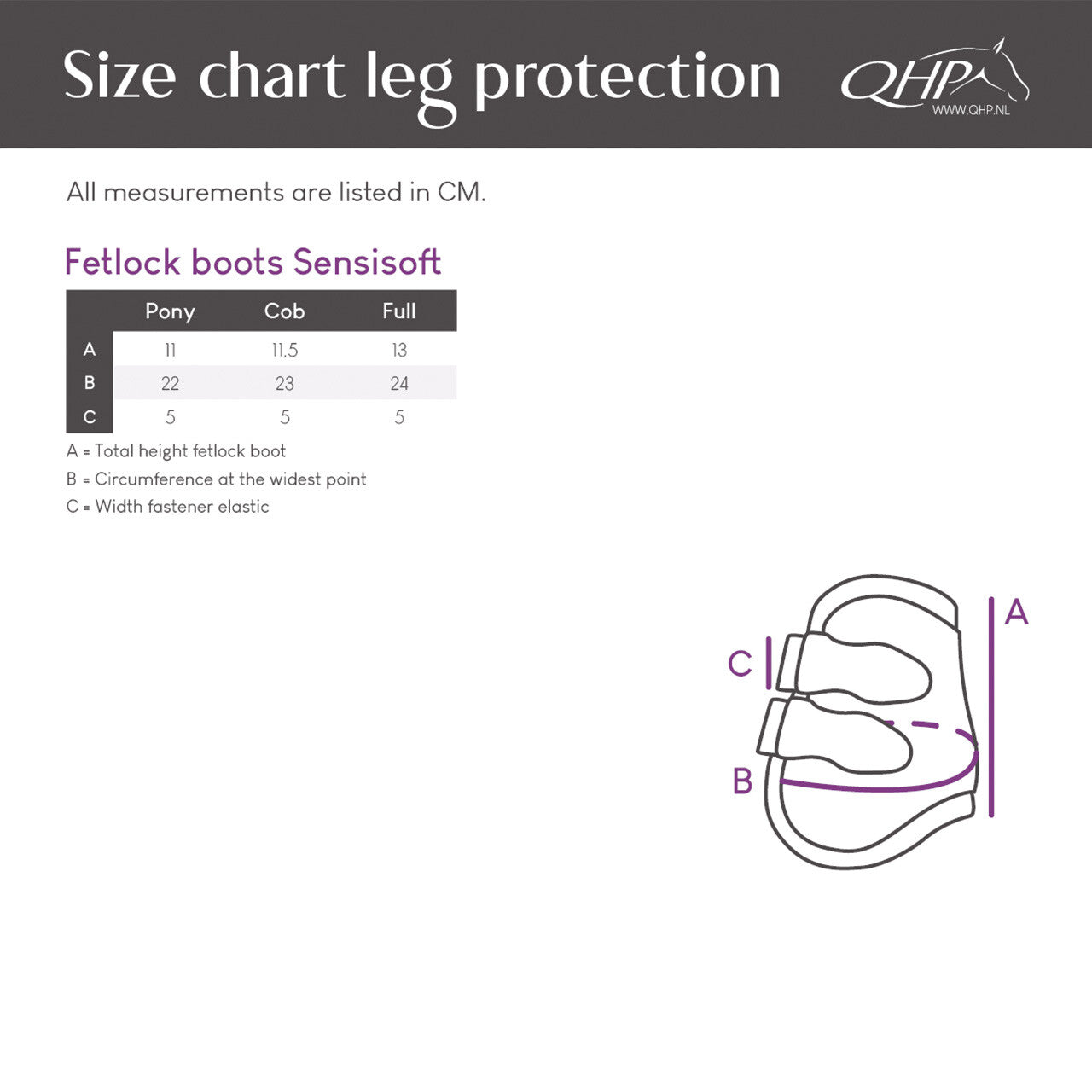 Protectores de menudillo QHP Fetlock boots Sensisoft para equitación - vista 17