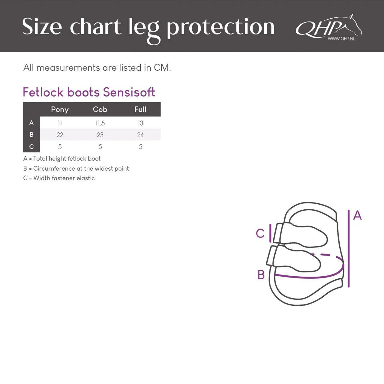 Protectores de menudillo QHP Fetlock boots Sensisoft para equitación - vista 18