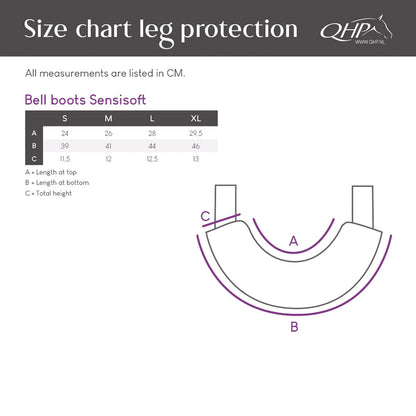 Campanas QHP Bell Boots Sensisoft para equitación - vista 14