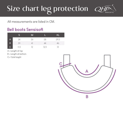 Campanas QHP Bell Boots Sensisoft para equitación - vista 17