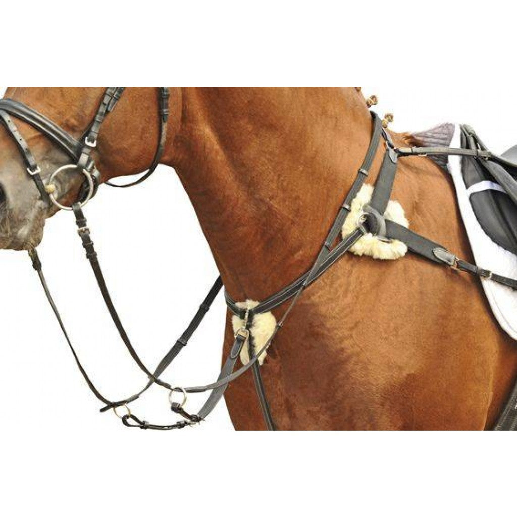 Breastplates HKM Breastplate/Martingale with Lambswool vista principal