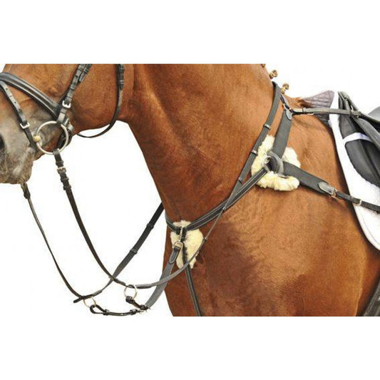 Breastplates HKM pechopetral/Martingale con Lambswool para equitación