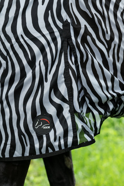 Manta para caballo HKM Fly Rug Zebra with Neck detalle 8