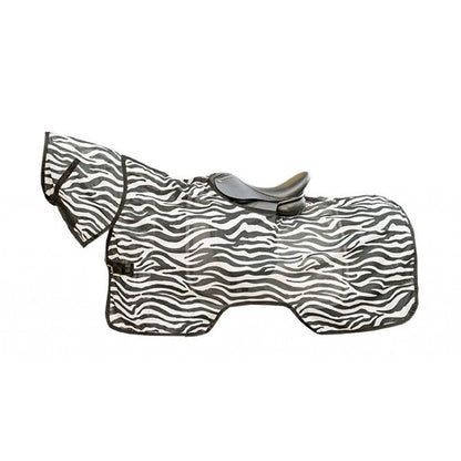Manta para caballo HKM Ride on Fly Sheet Zebra vista principal