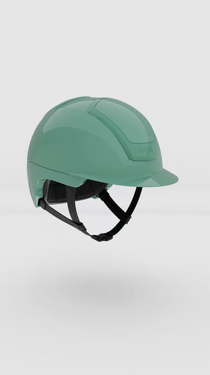 Casco KASK Nemesi Mint Green, acabado brillante