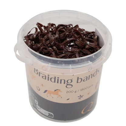 goma braiding bands wide bucket QHP para equitación