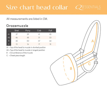 Bozal de pasto Grazemuzzle QHP para equitación - vista 25