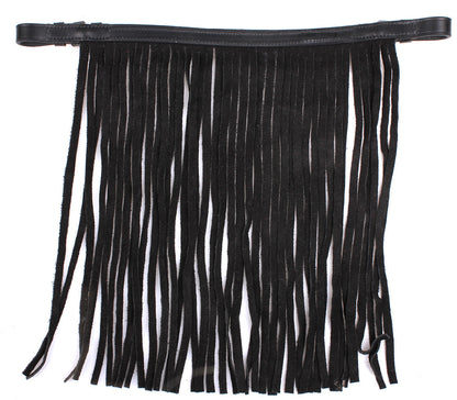 Flecos antimoscas Fly fringe cuero QHP para equitación - vista 2