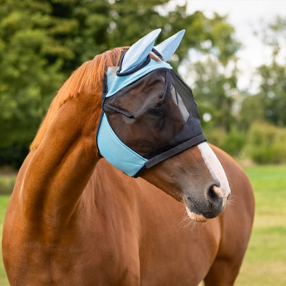 Máscara antimoscas con detachable nose flap QHP para equitación - vista 18