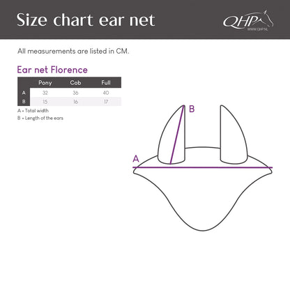 Orejera Ear net Florence QHP para equitación - vista 15