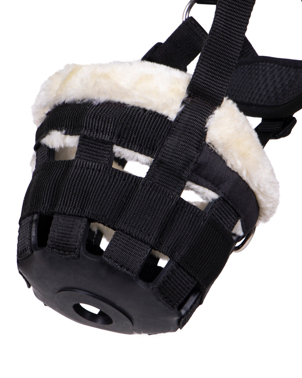 Bozal de pasto Grazemuzzle con fur QHP para equitación - vista 8