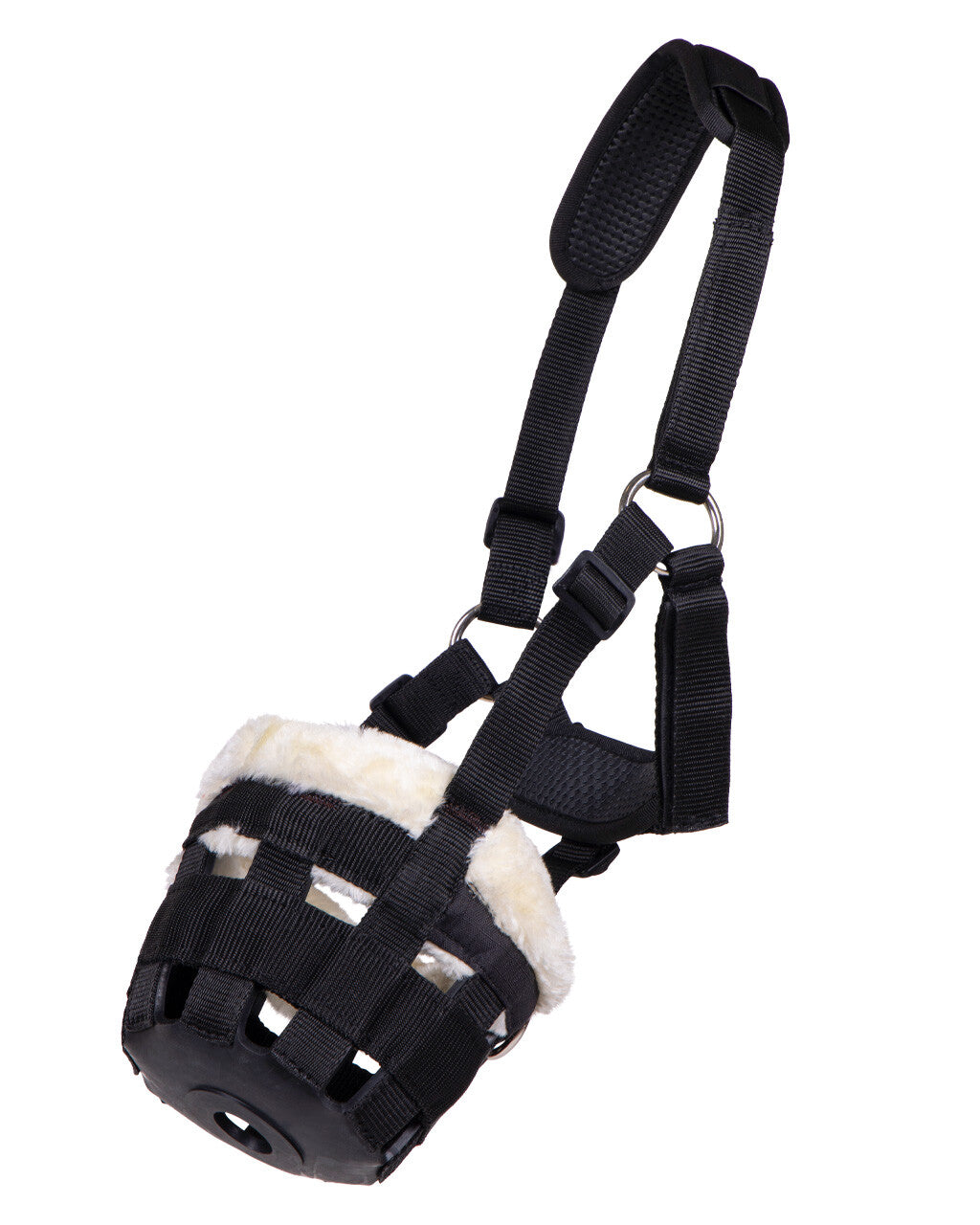 Bozal de pasto Grazemuzzle con fur QHP para equitación - vista 9