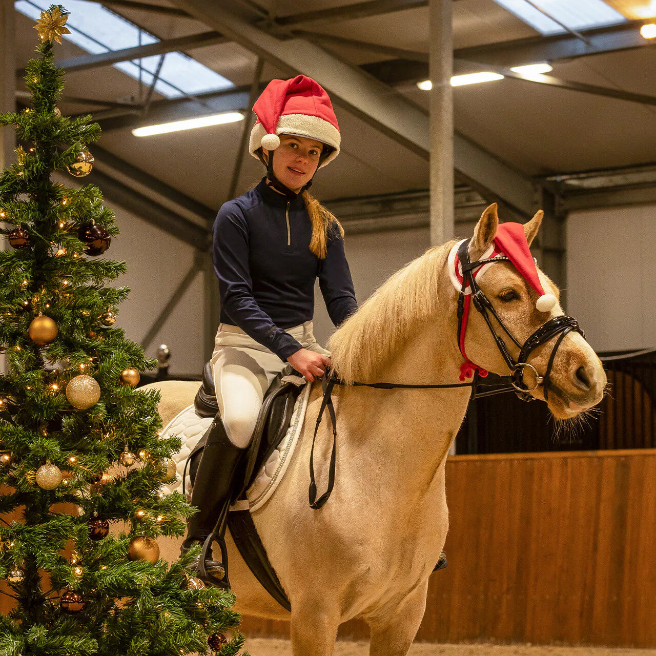 Accesorio ecuestre Gorras y sombreros gorro navideño caballo QHP para equitación - vista 4