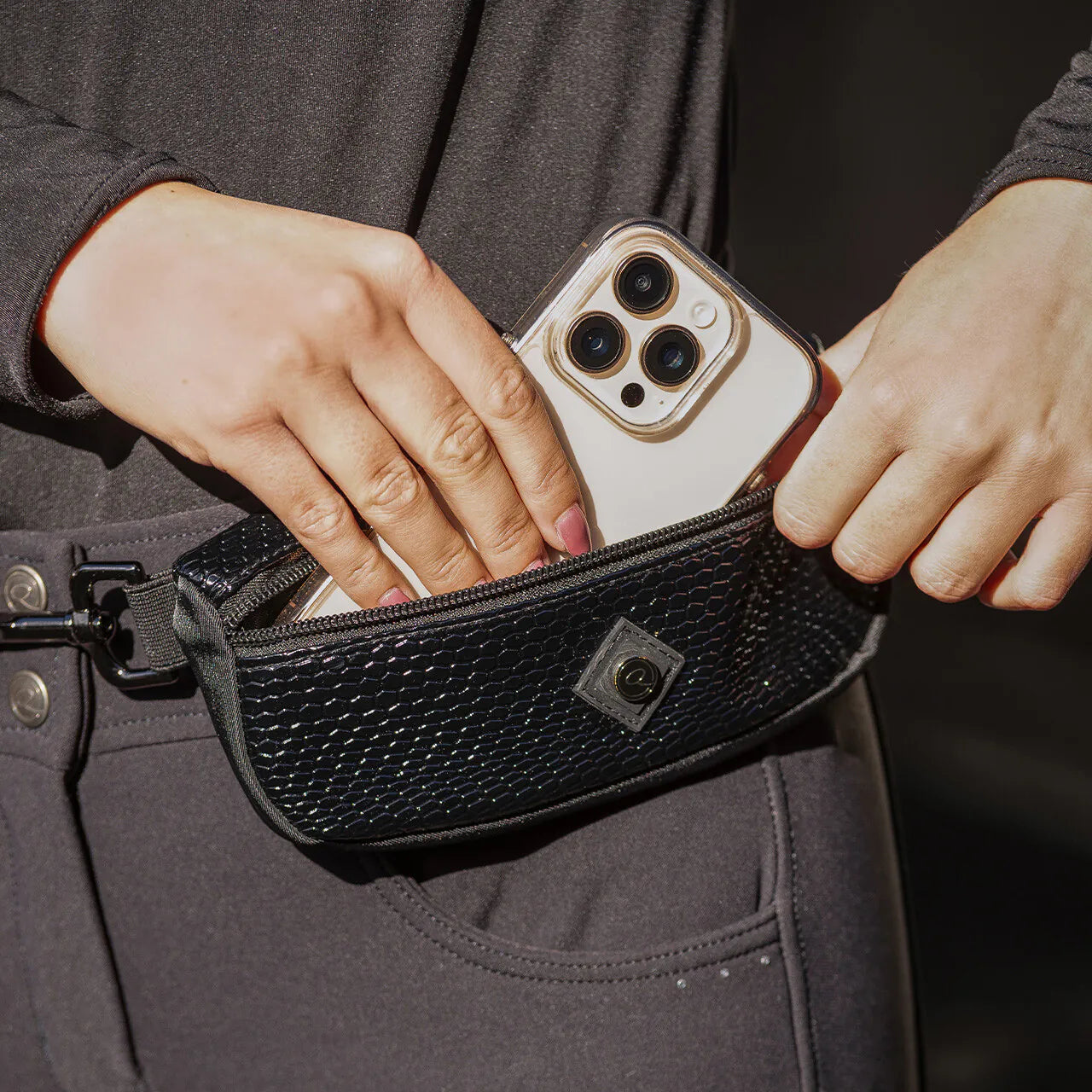Clip-on waist bag Croco QHP para equitación - vista 4