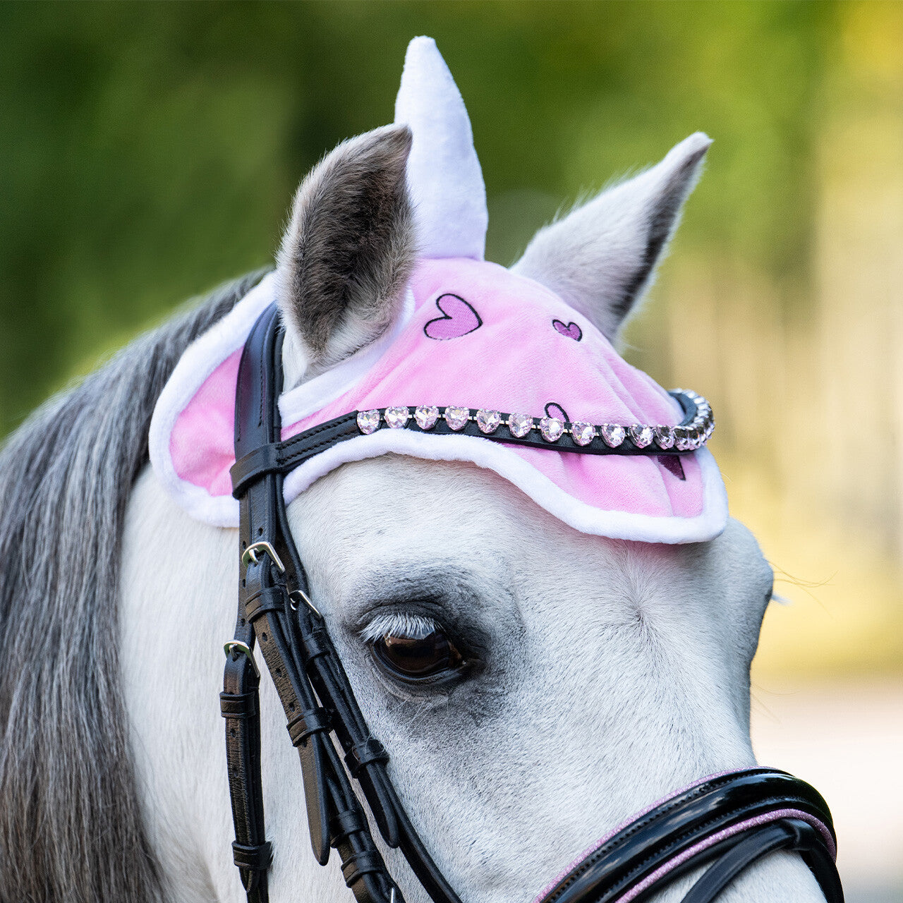 Orejera Ear net Unicorn QHP para equitación - vista 3
