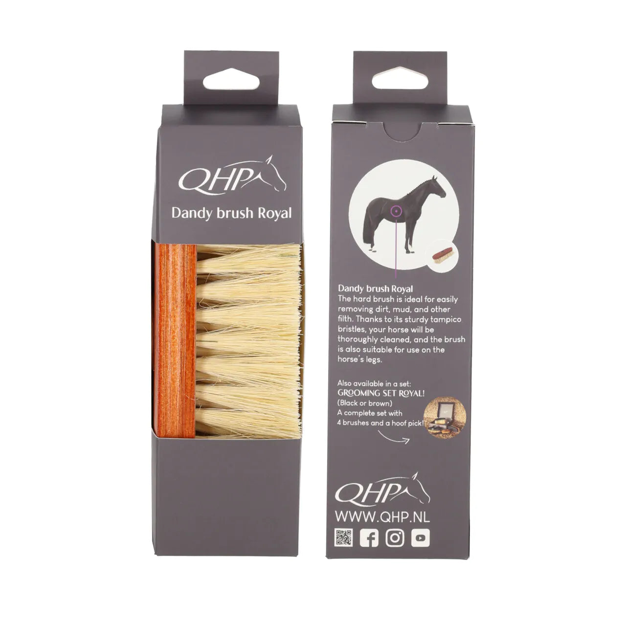 Cepillo Dandy brush Royal QHP para equitación - vista 2