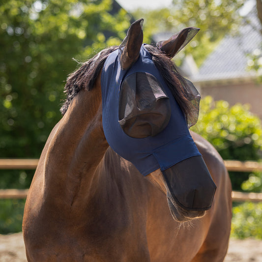 Máscara antimoscas Super bug con nose protection QHP para equitación - vista 2