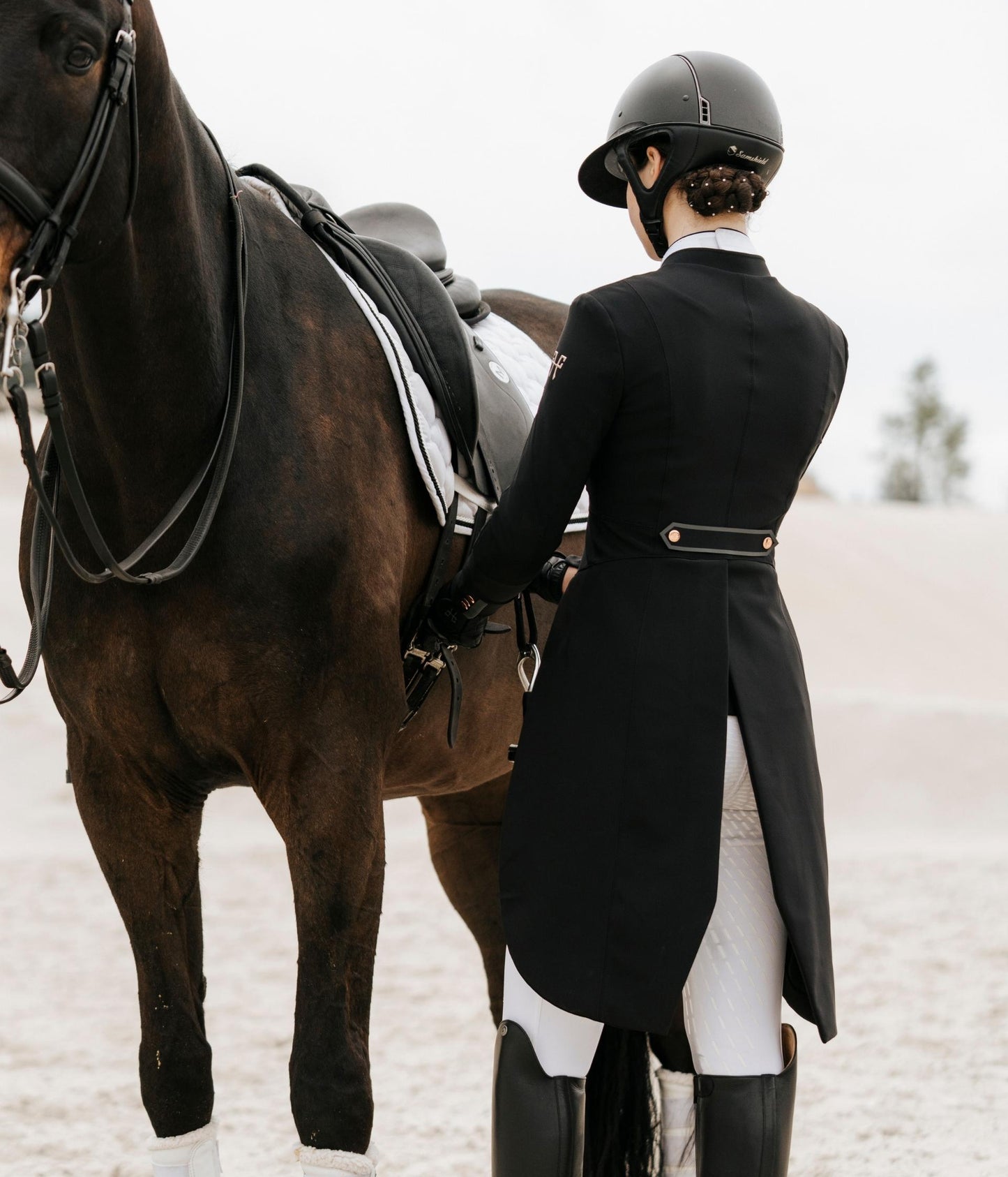 Chaqueta Long Frac Women's long chaqueta de competición Horse Pilot para equitación - vista 6