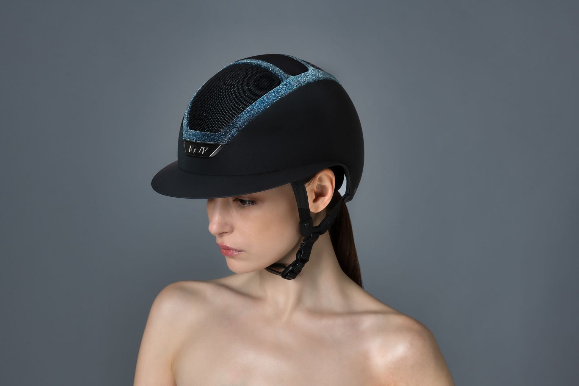 Camiseta técnica Kask Riding Helmet Star Lady Crystal Frame Swarovski detalle 11