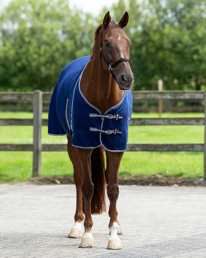 Mantas exteriores forro polar rug basic con correas cruzadas QHP para equitación - vista 25