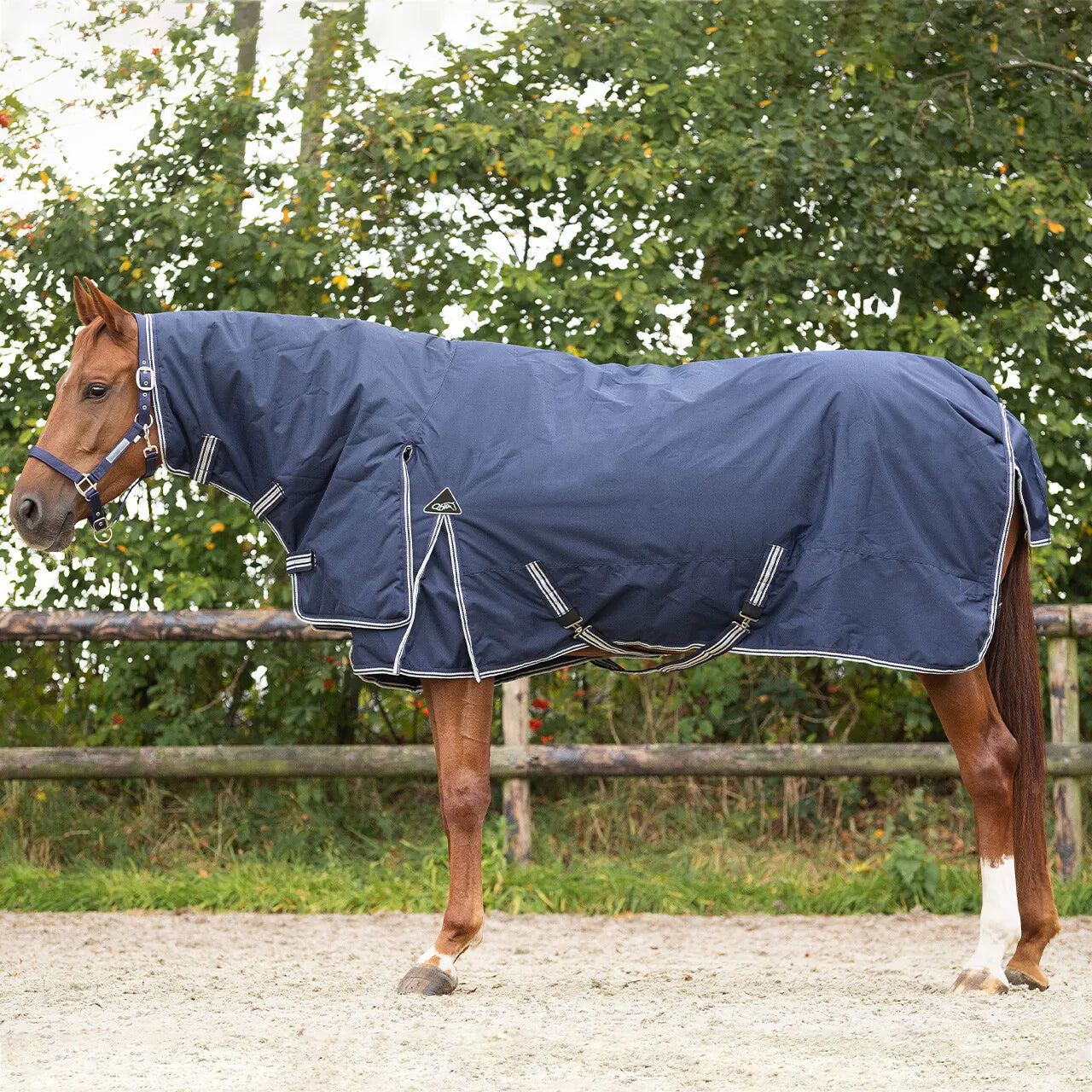 Mantas exteriores Turnout rug 600D con neck 300gr QHP para equitación - vista 12