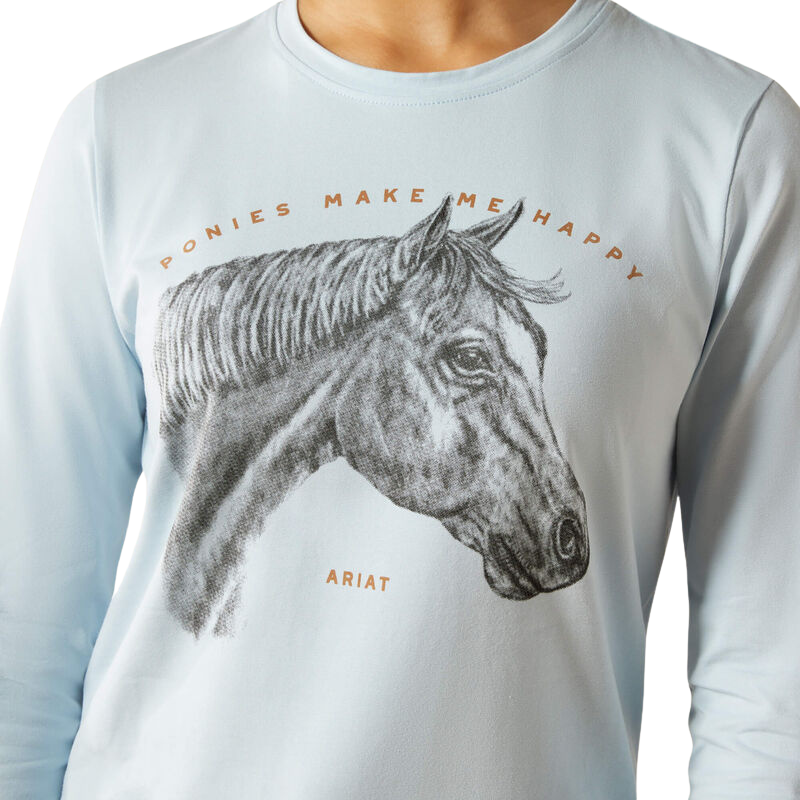 Camiseta Happy Manga Larga Ariat