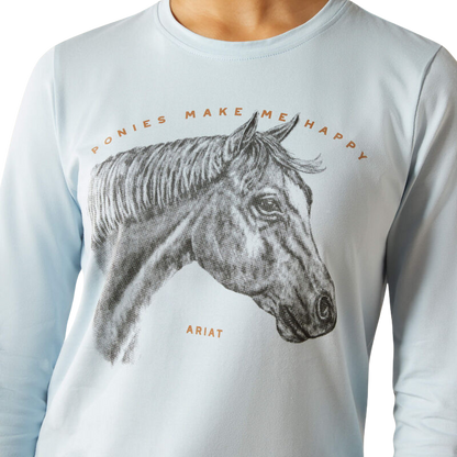 Camiseta Happy Manga Larga Ariat