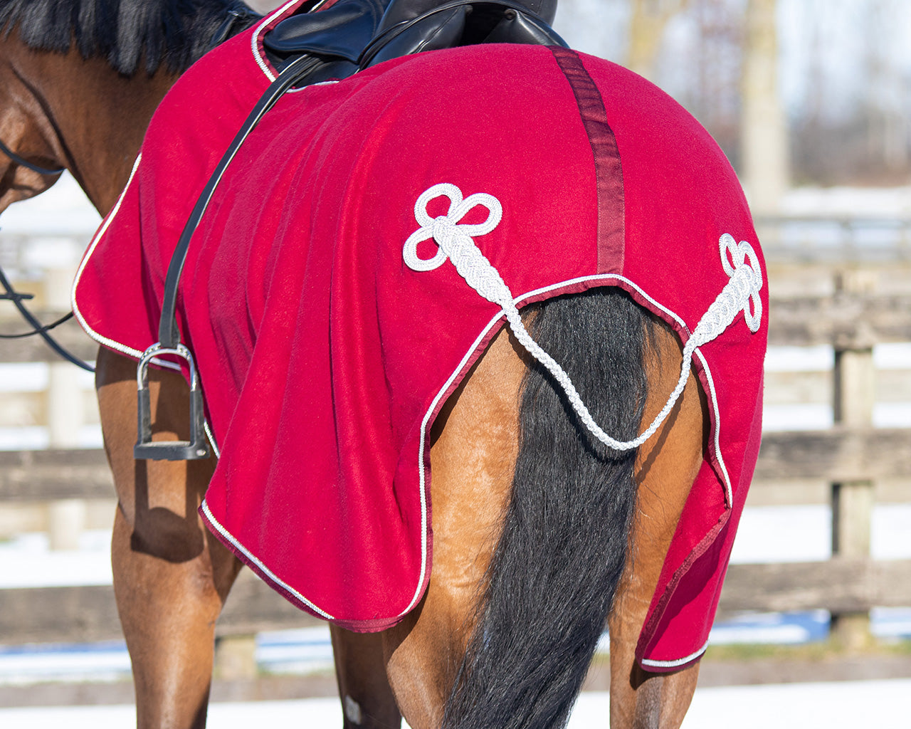 Manta caballo Exercise rug forro polar ornament QHP