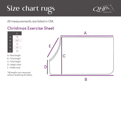 Mantas exteriores Christmas Exercise Sheet QHP para equitación - vista 5