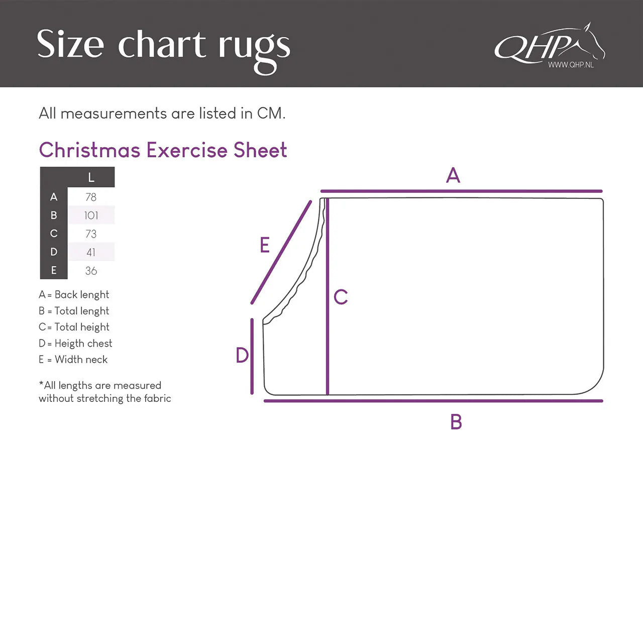 Mantas exteriores Christmas Exercise Sheet QHP para equitación - vista 6