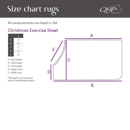 Mantas exteriores Christmas Exercise Sheet QHP para equitación - vista 6
